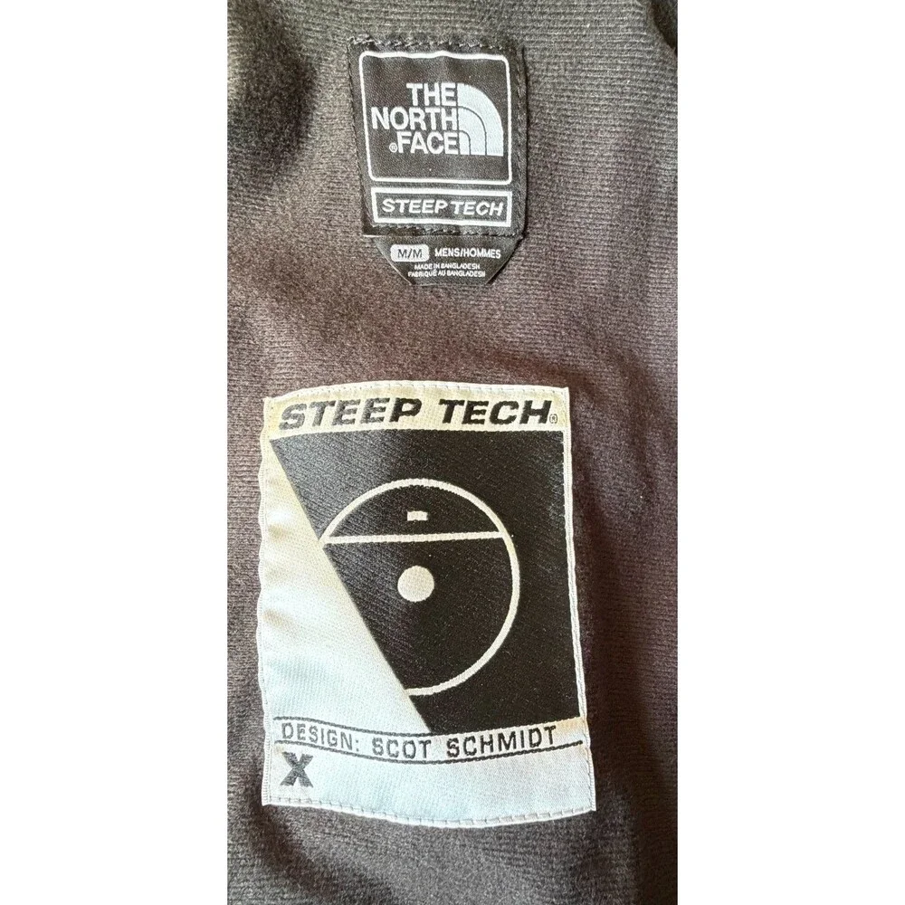 The North Face Steep Tech Scot Schmidt Jacket Men's M Black Red Gray Ski Vintage